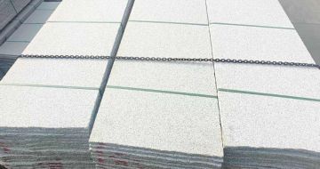 舟山芝麻白毛板，石材毛板