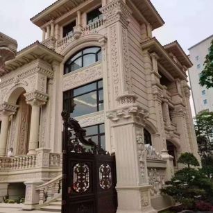 舟山黄金麻别墅外墙异形定制