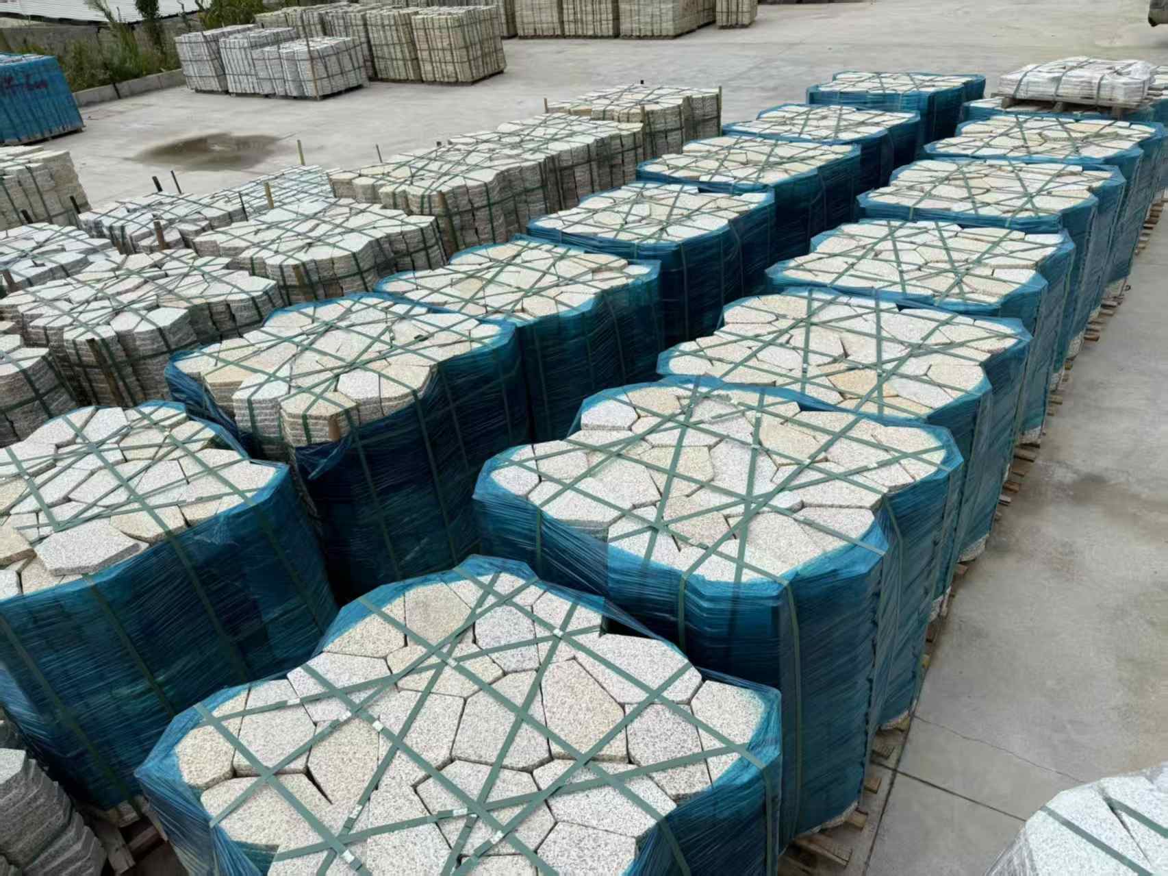 舟山黄金麻冰裂纹 碎拼