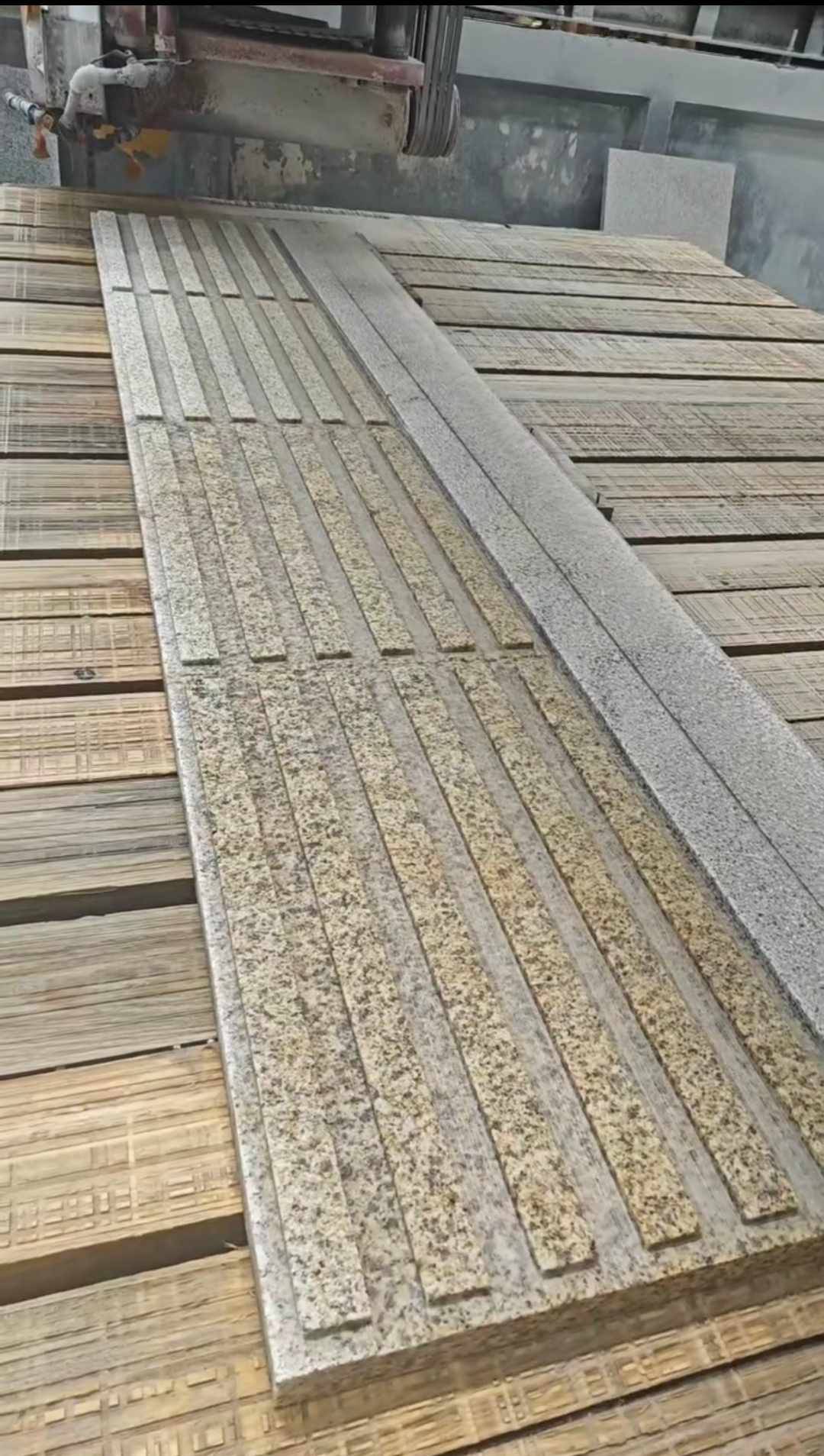 舟山黄金麻盲道石 盲条