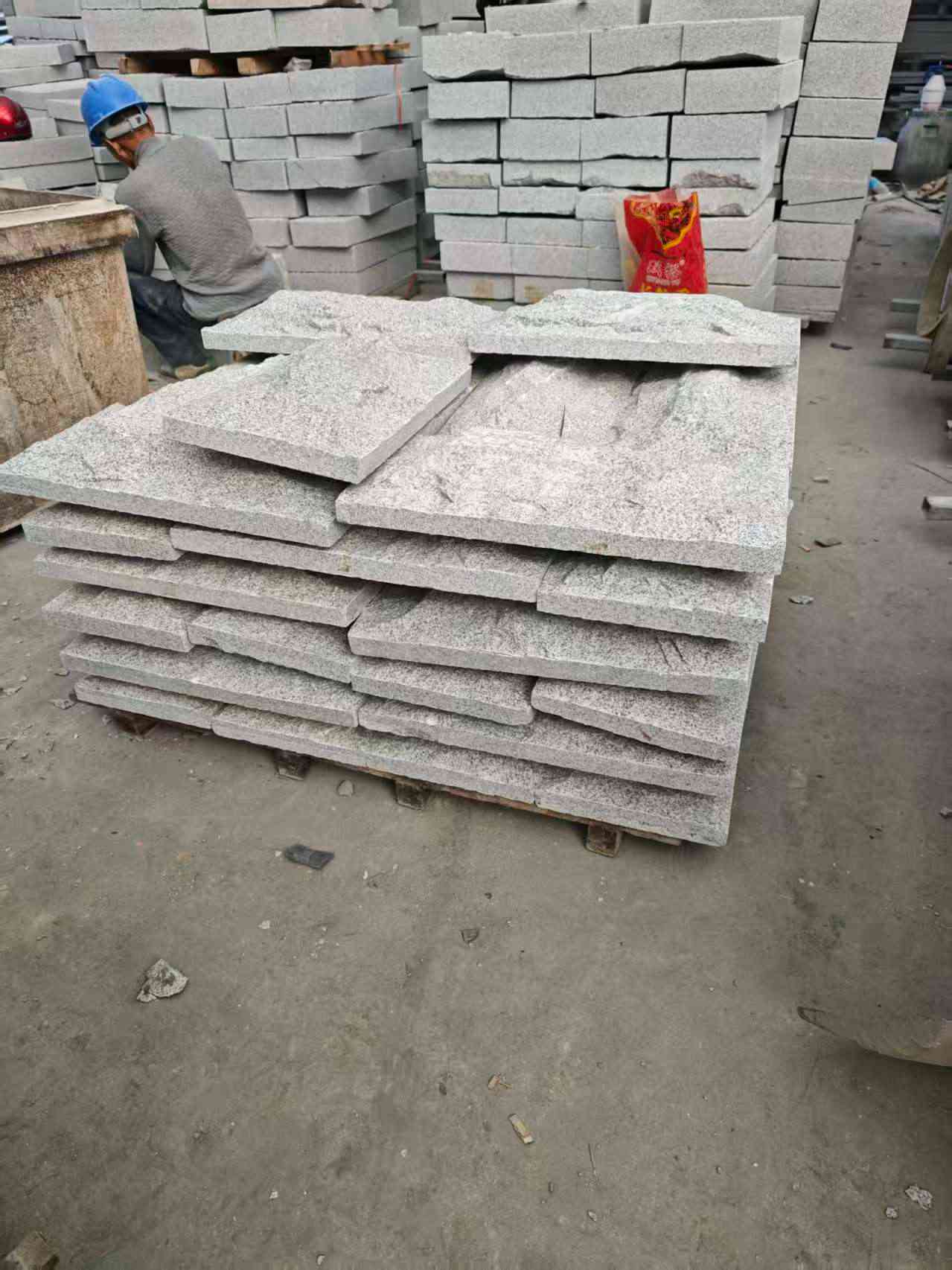 舟山芝麻白蘑菇石，自然面